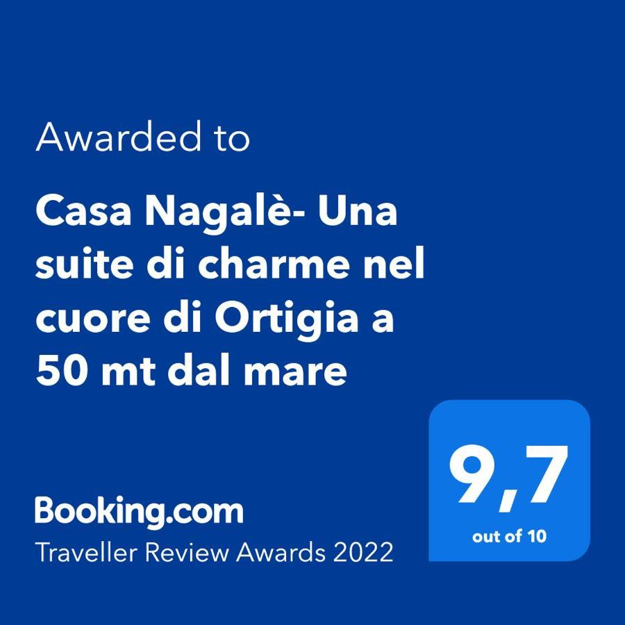 Casa Nagale- Una Suite Di Charme Nel Cuore Di Ortigia A 50 Mt Dal Mare 시라쿠사 외부 사진